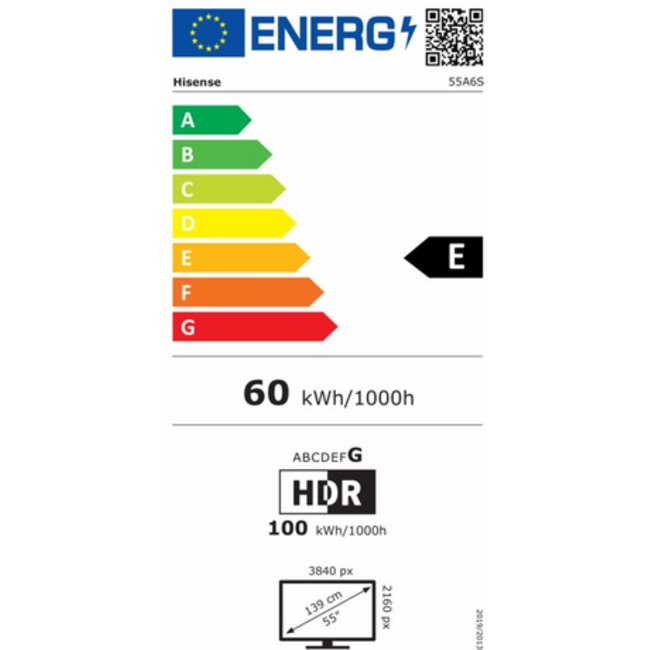 Hisense 55A6S | UHD Smart TV 4K 60 Hz | 2026