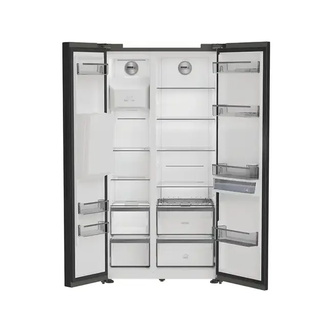 Bauknecht SBS IW D90 | Amerikaanse koelkast | Zwart | D