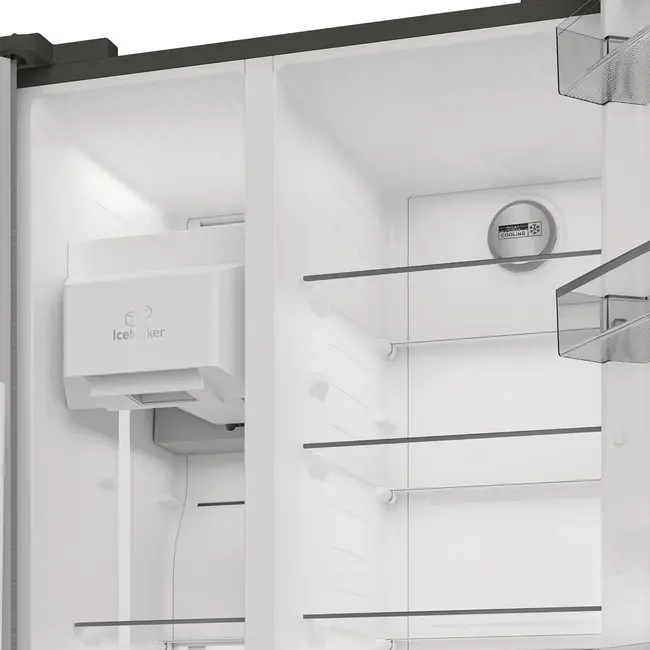 Bauknecht SBS IW E90 Pearl | Amerikaanse koelkast | Water en Ijs