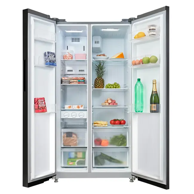 Inventum SKV0178B | Amerikaanse koelkast | Zwart | D