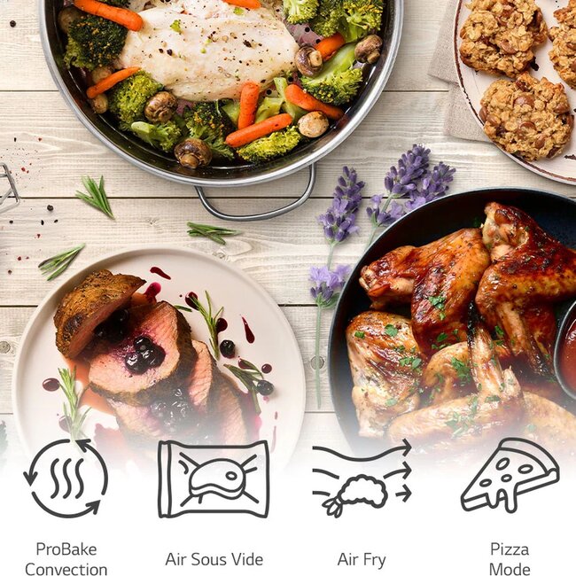 LG WS7D7630S | Inbouw oven | InstaVieuw | 60 cm | Wifi | Airfry