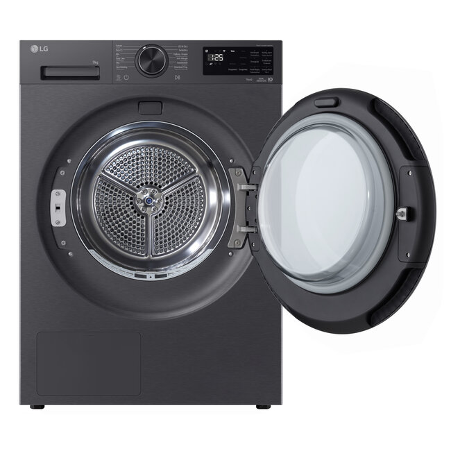 LG RHX5009TBB | Warmtepompdroger | Zwart | AI | 9 kg