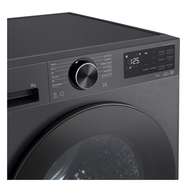 LG RHX5009TBB | Warmtepompdroger | Zwart | AI | 9 kg