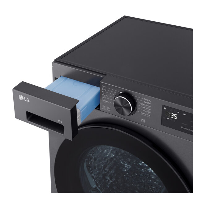 LG RHX5009TBB | Warmtepompdroger | Zwart | AI | 9 kg