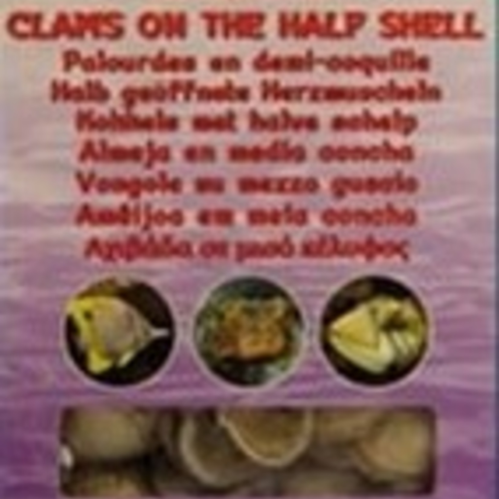 Ocean Nutrition clams in half shells 100g