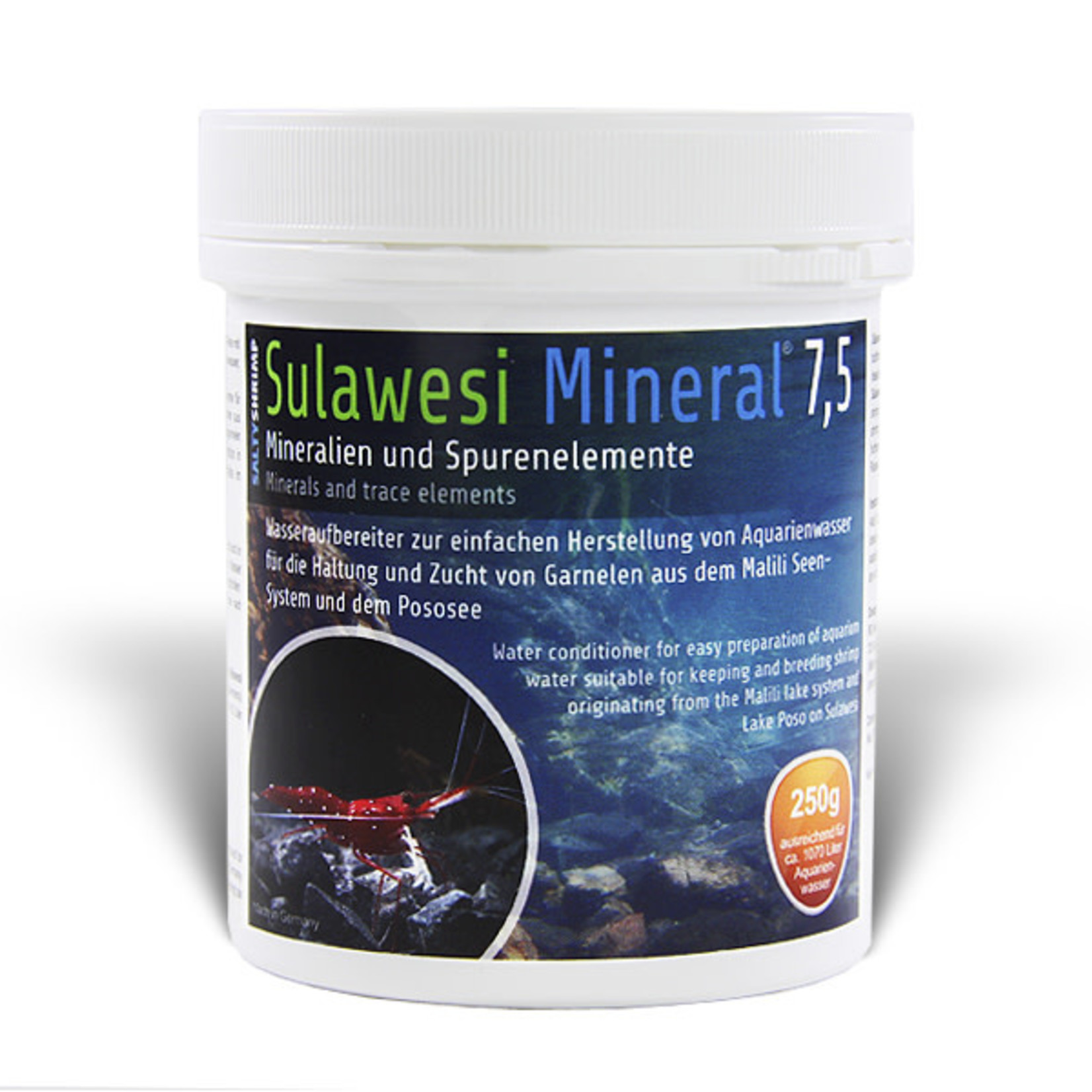 Salty Shrimp Sulawesi Mineraal pH7,5 - 110gr - 250gr - 900gr - 3000gr