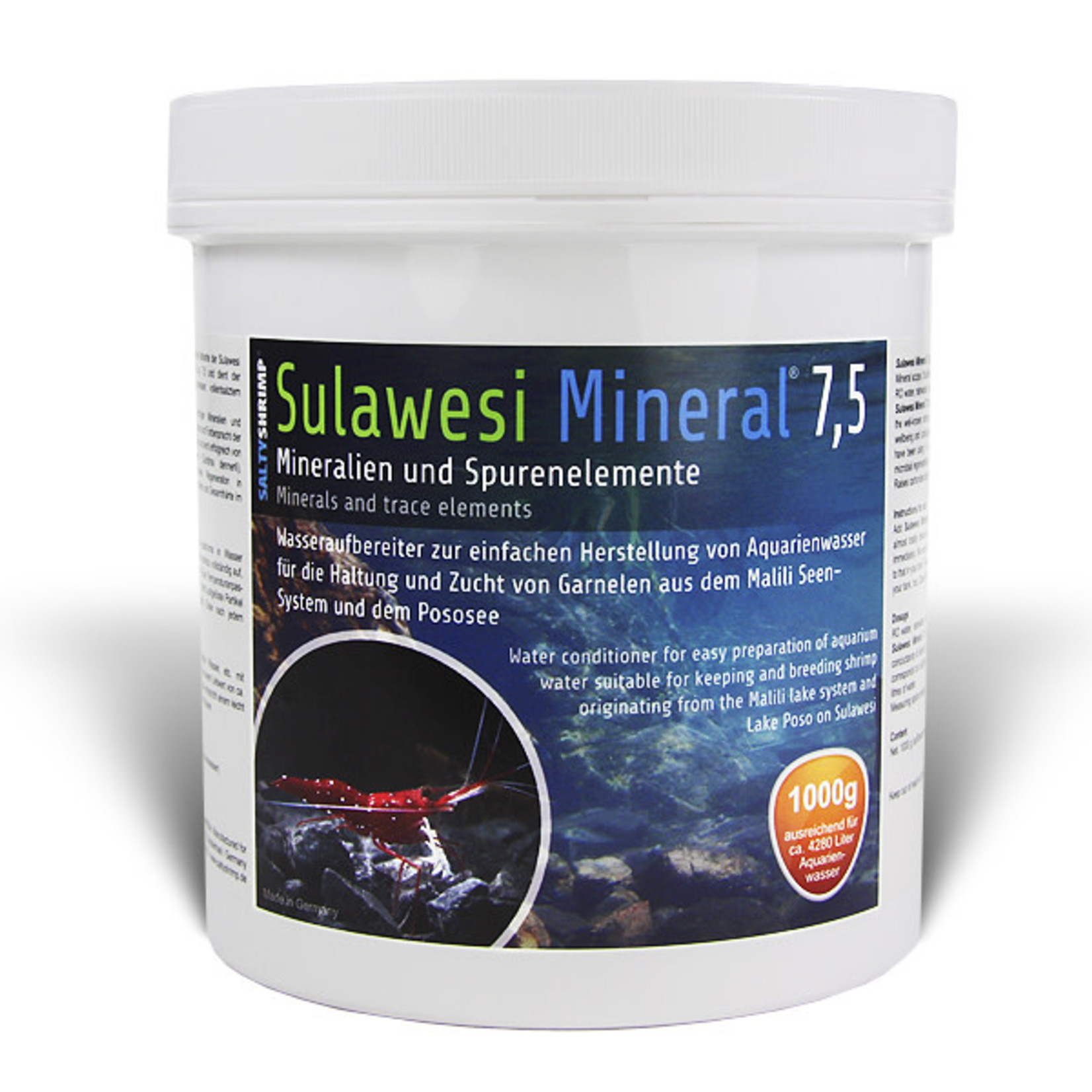 Salty Shrimp Sulawesi Mineraal pH7,5 - 110gr - 250gr - 900gr - 3000gr