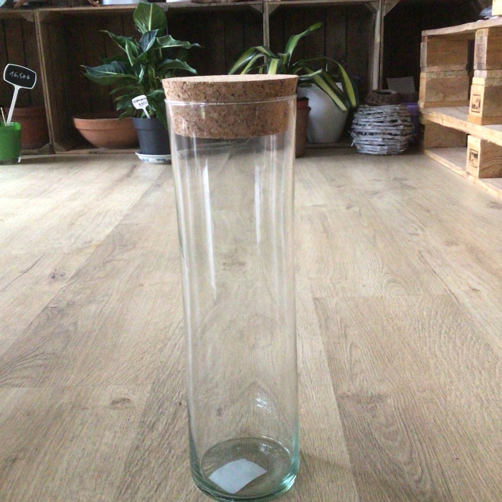 NLS Vase Tube cylindre 9x30 +Bouchon de liège