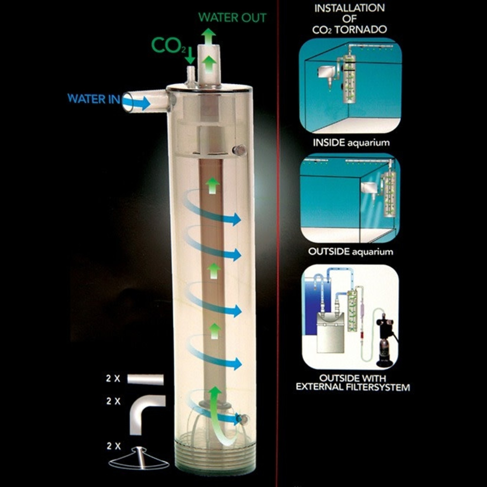 Aquatic Nature TORNADO CO2 + O3 REACTOR