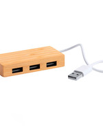 BigBuy Tech Puerto USB 2.0 Bambú 146518
