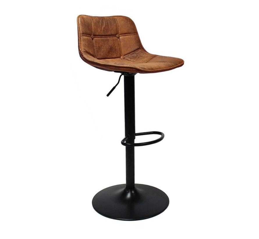 Barhocker Leder Rocky höhenverstellbar cognac - 2 Tage ... Barhocker Leder Rocky höhenverstellbar cognac - 2 Tage ...
