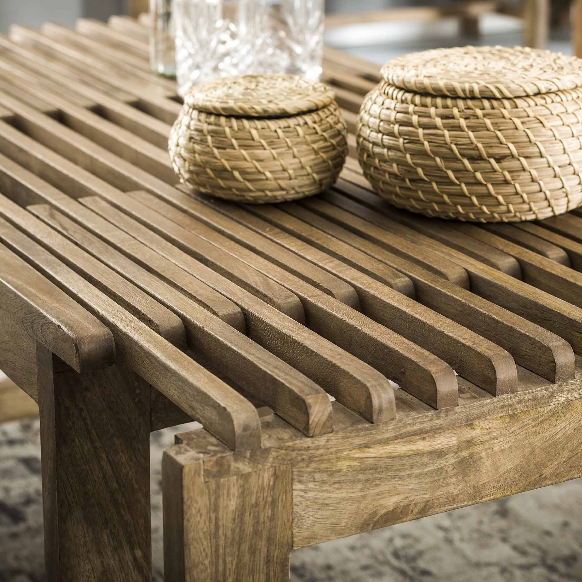 Couchtisch Mia Mangoholz ausziehbar - 30 Tage Rückgabegarantie - Livin24