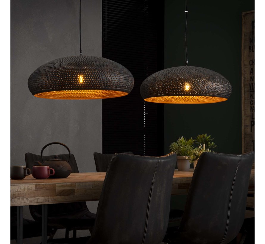 Hängelampe Danny 2-flammig schwarz/braun - 30 Tage Bedenkzeit - Livin24