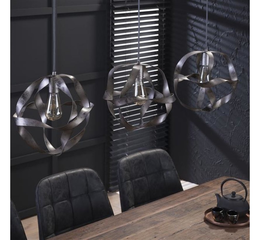 Hängelampe Twist 3-flammig silber - Zahlung auf Rechnung - Livin24