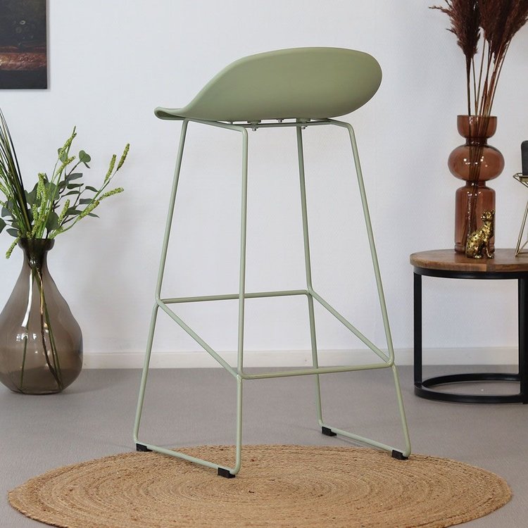 Barhocker Ellen skandinavisches Design grün 76 cm