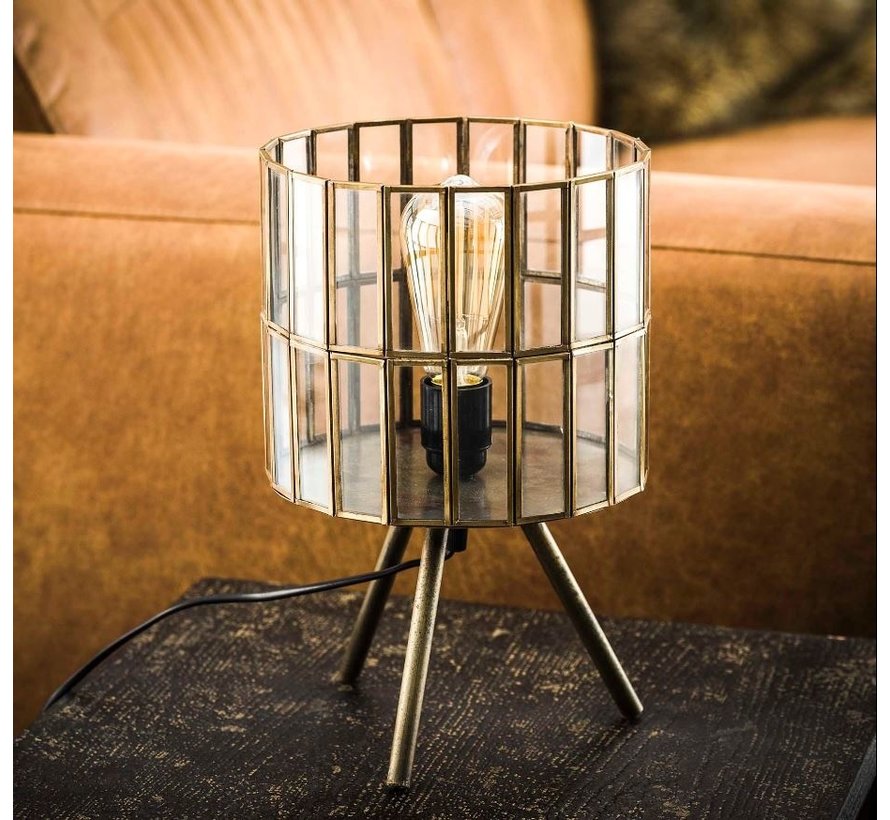 Tischlampe Abby 1-flammig Dreibein Bronze - Zahlung auf Rechnung - Livin24