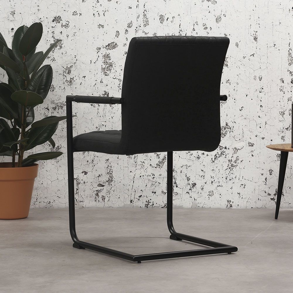 Esszimmerstuhl Kunstleder Rob anthrazit - Kauf auf Rechnung! - Livin24