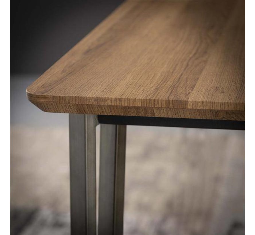 Esszimmertisch im Industriedesign aus Metall und MDF! Gratis Versand