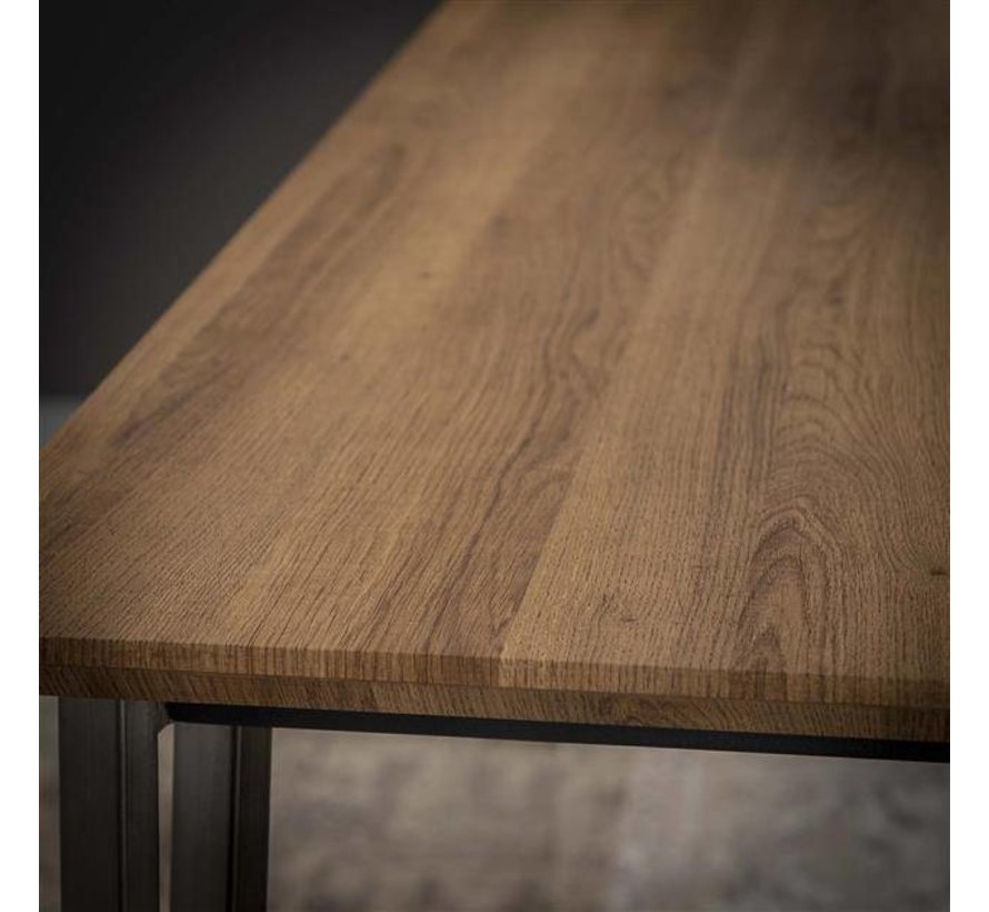 Esszimmertisch im Industriedesign aus Metall und MDF! Gratis Versand