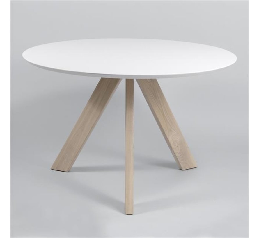 Runder Esszimmertisch Tosca Ø 120 cm weiß - Gratis Versand ...