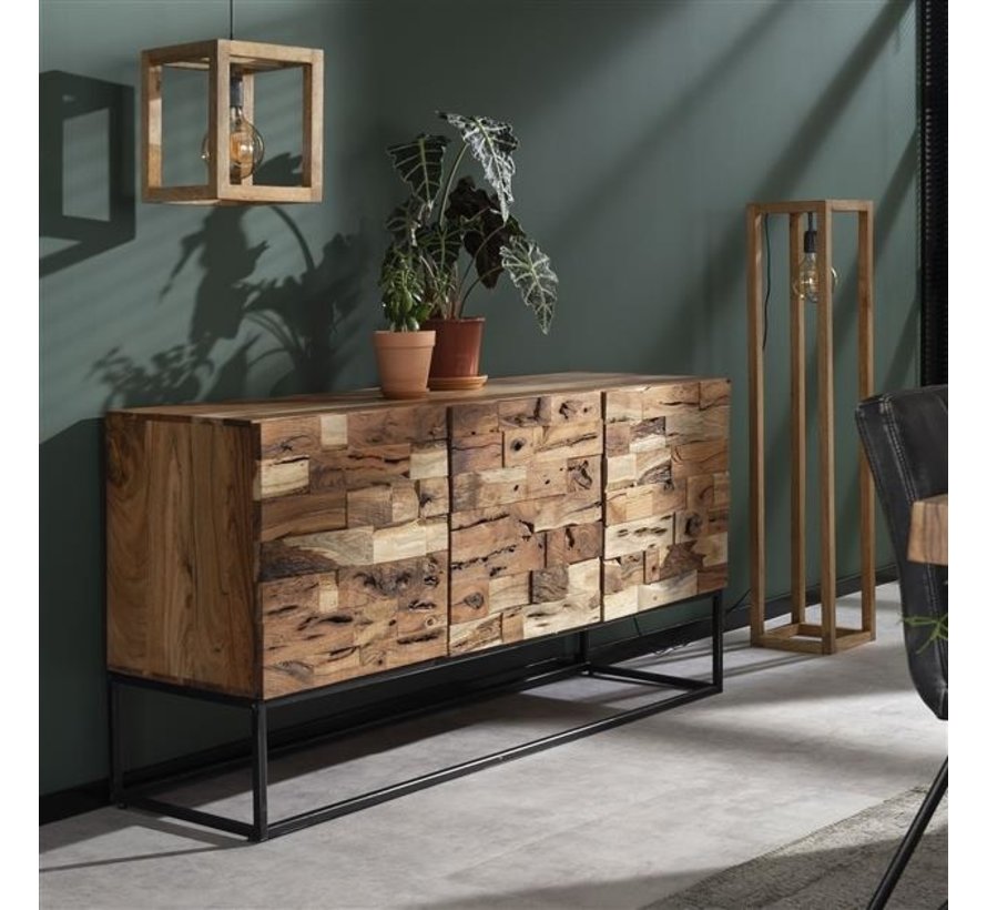 Sideboard Brick Akazienholz 160 x 80 cm - Gratis Versand - Livin24