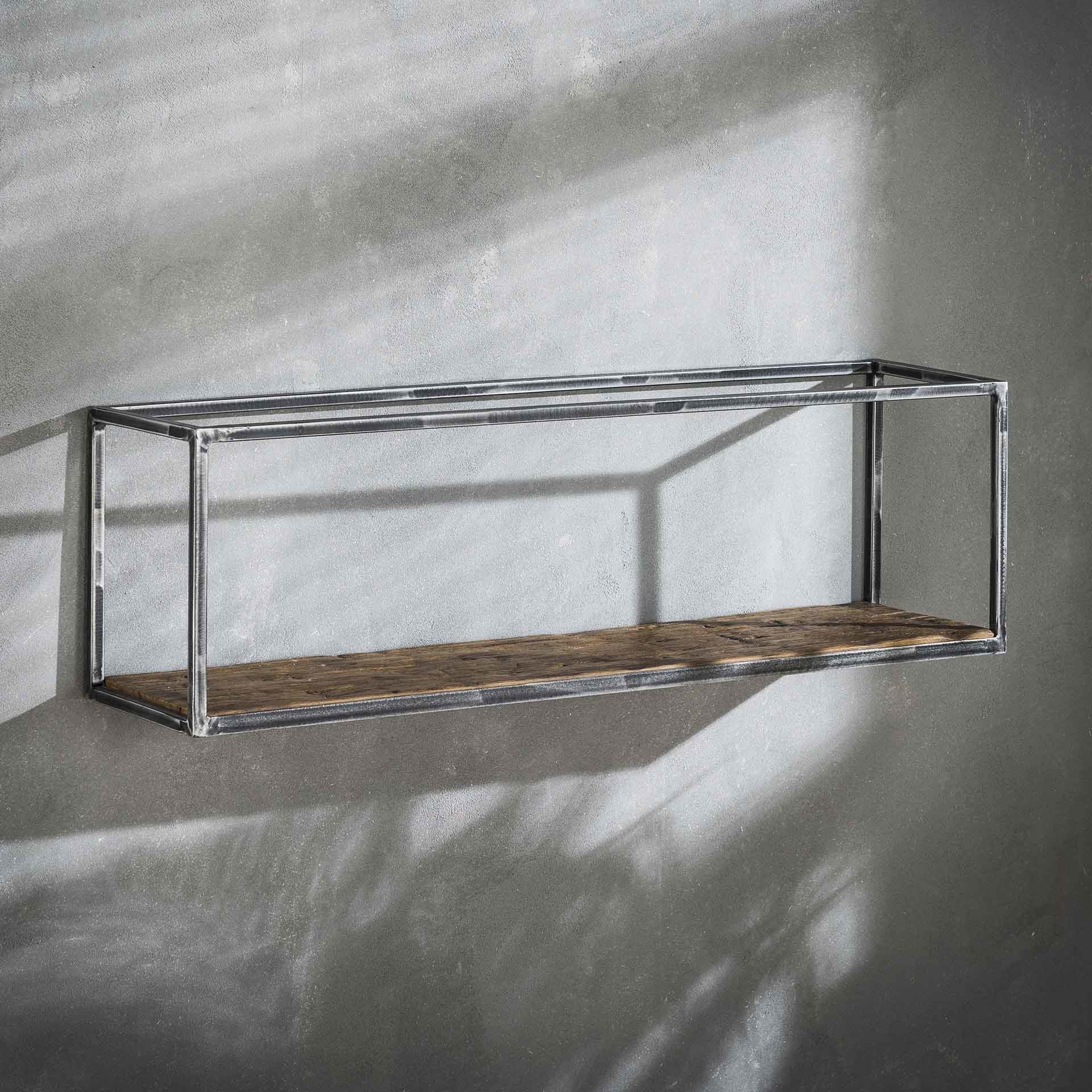 Wandregal Andrew Industrial Hartholz 100 cm - Zahlung auf Rechnung