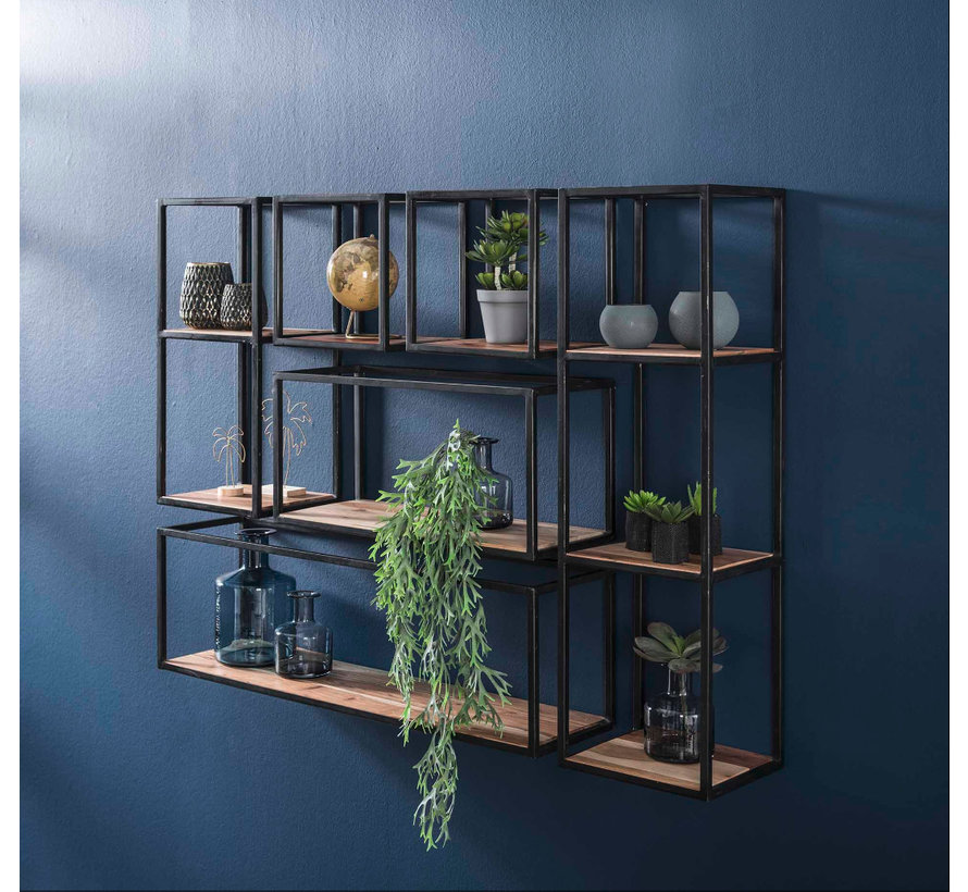 Wandregal Ryon Akazienholz/Metall 30 cm - 30 Tage Rückgaberecht - Livin24