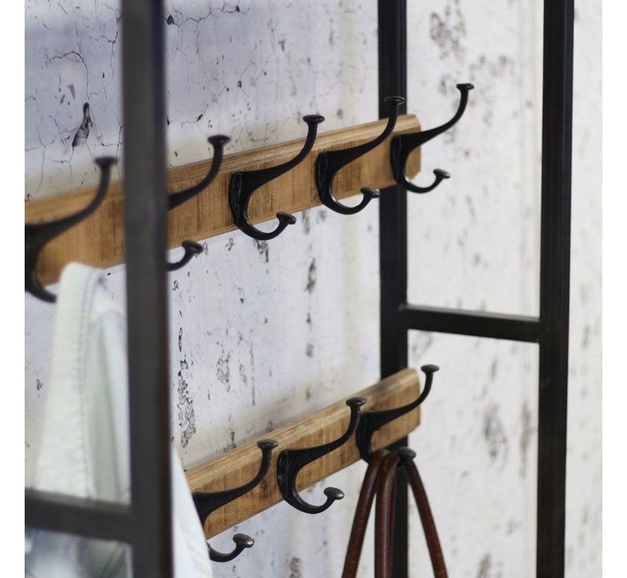 Garderobe Vintage Rick Mangoholz Metall 180x80 - Zahlung auf Rechnung