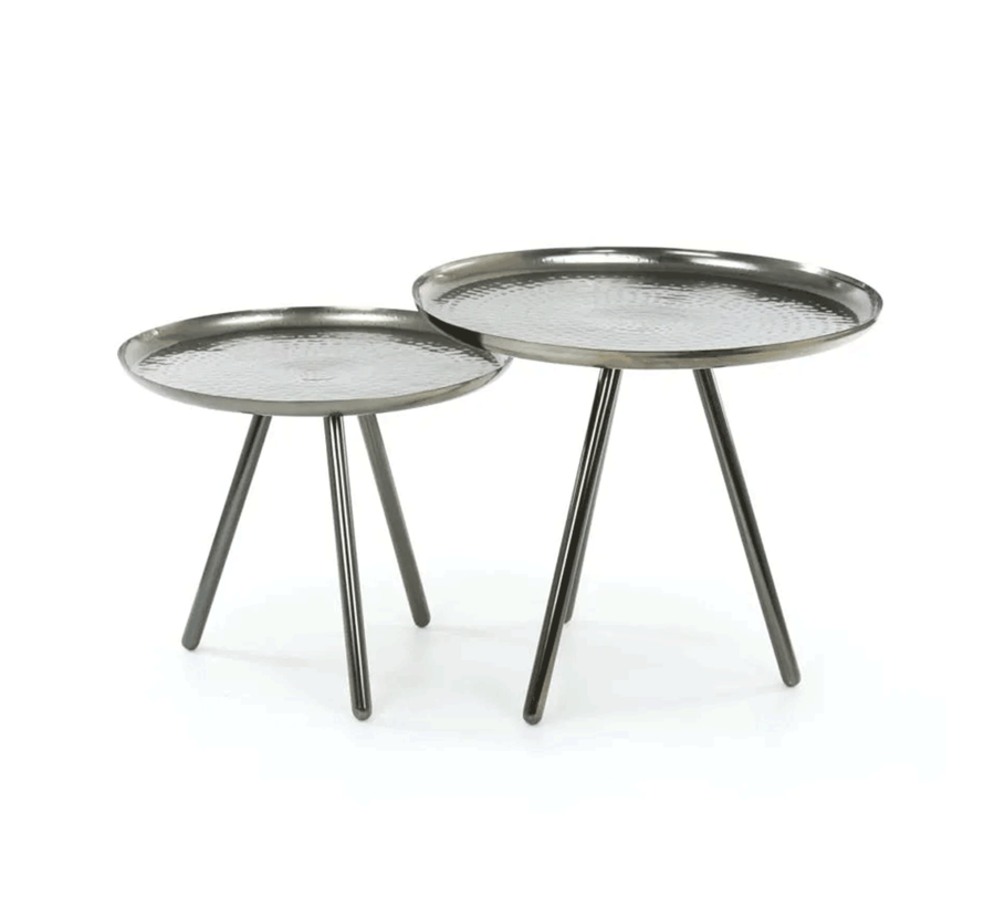 Beistelltisch Set Bay Metall rund (2er Set) - Zahlung auf ...