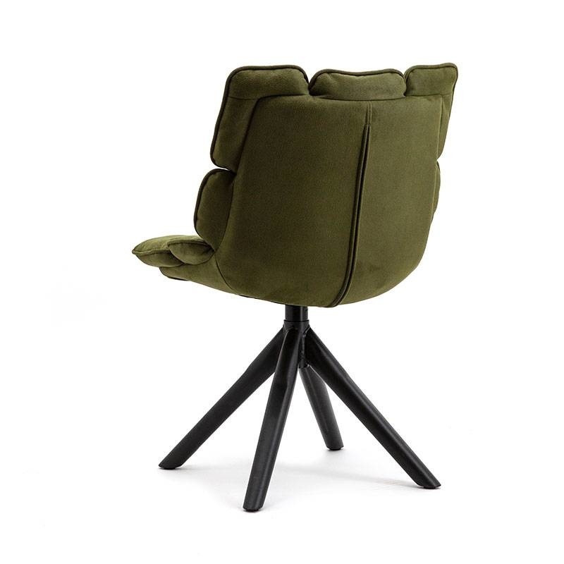 Esszimmerstuhl Daan Stoff drehbar grün - Gratis Rückversand! - Livin24