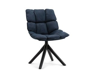 Esszimmerstuhl Daan Stoff Drehbar Blau Gratis Ruckversand Livin24