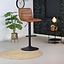 Barhocker Leder Boston höhenverstellbar cognac 60-76 cm