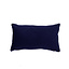 Samt Kissen Anna dunkelblau 25x45 cm