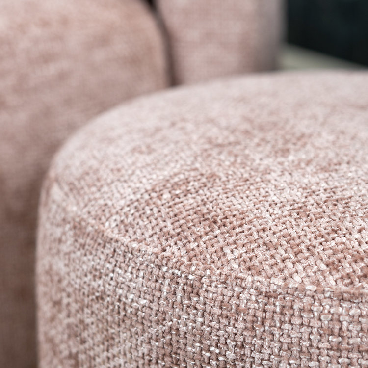 Hocker Feline Chenille rosa