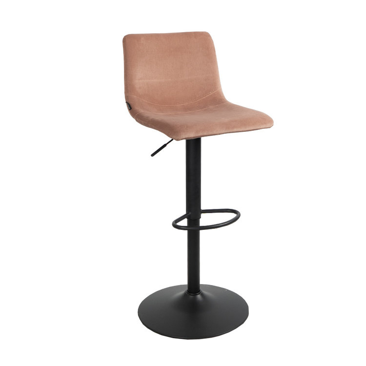 Barhocker Samt Frenkie 60 - 76 cm rosa