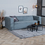 Sofa 3-Sitzer Memphis Stoff anthrazit