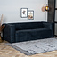 Sofa 3-Sitzer Memphis Stoff schwarz
