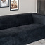 Sofa 3-Sitzer Memphis Stoff schwarz