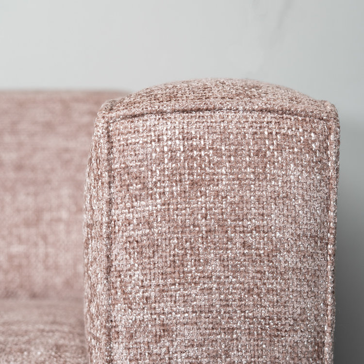 Chenille Sofa 3-Sitzer Memphis rosa