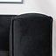 Samt Sofa Memphis 2,5-Sitzer schwarz