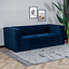 Samt Sofa Memphis 2,5-Sitzer dunkelblau