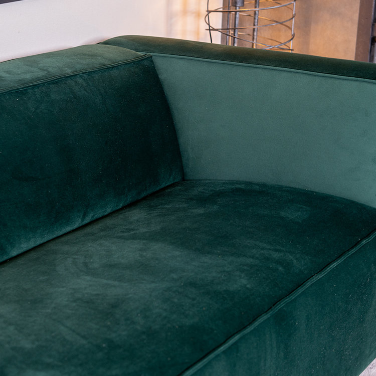 Samt Sofa Memphis 2,5-Sitzer dunkelgrün