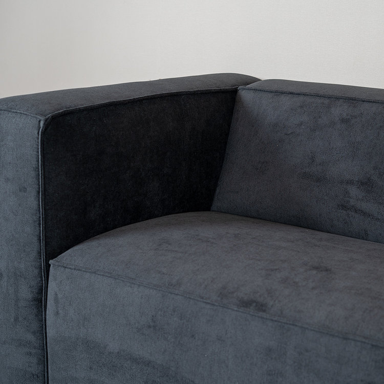 Sofa Memphis 2,5-Sitzer Stoff schwarz