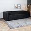 Chenille Sofa Memphis 3-Sitzer schwarz