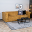 Chenille Sofa Memphis 3-Sitzer ockergelb/cognac