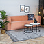 Samt Sofa Memphis 3-Sitzer rosa