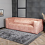 Chenille Sofa Memphis 3-Sitzer pink