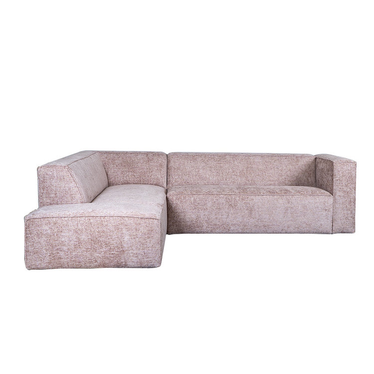 Ecksofa Memphis Chenille rosa links