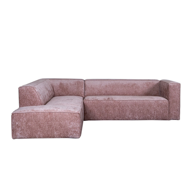 Ecksofa Memphis Chenille pink links