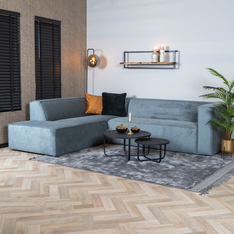 Ecksofa Memphis Stoff anthrazit links